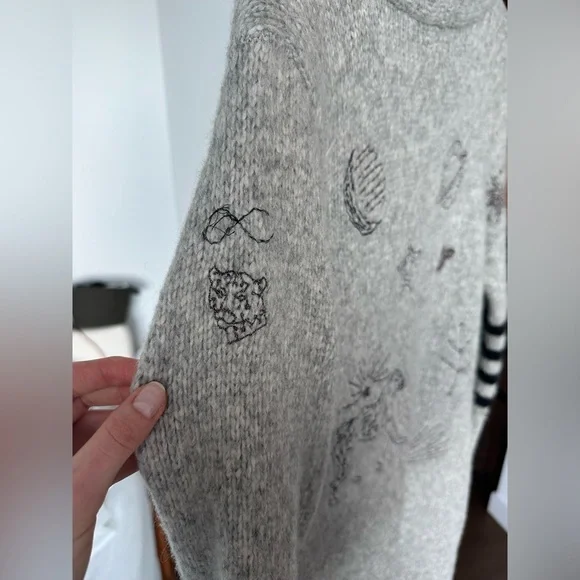 MOTHER The Hip Cardigan in Map Of Stars - Picture 5 of 16